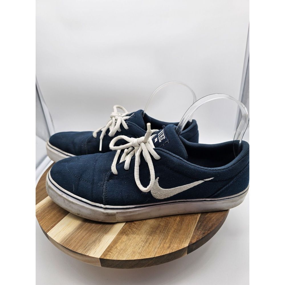 Nike SB 555380-410 Navy Blue Canvas Lace Up Casual Mens Size 9.5 Sneakers